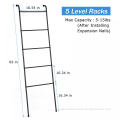 5 Tiers Blanket Ladder for Wall Leaning